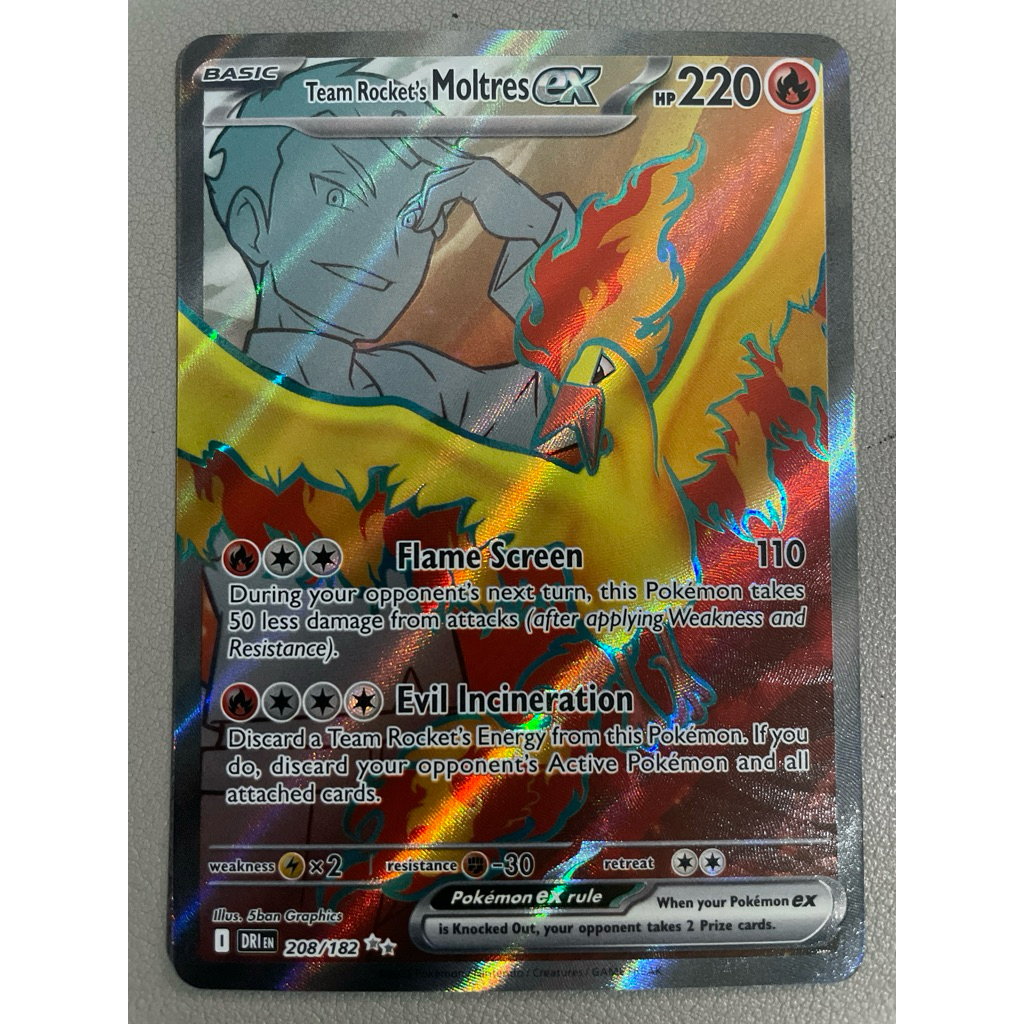 Pokemon PTCG SV10 Destined Rivals - 208/198 Team Rocket’s Moltres ex ...