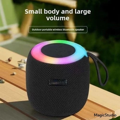 LED Portable Bluetooth Speaker With RGB Light Extra Bass Hi-Res Audio ...