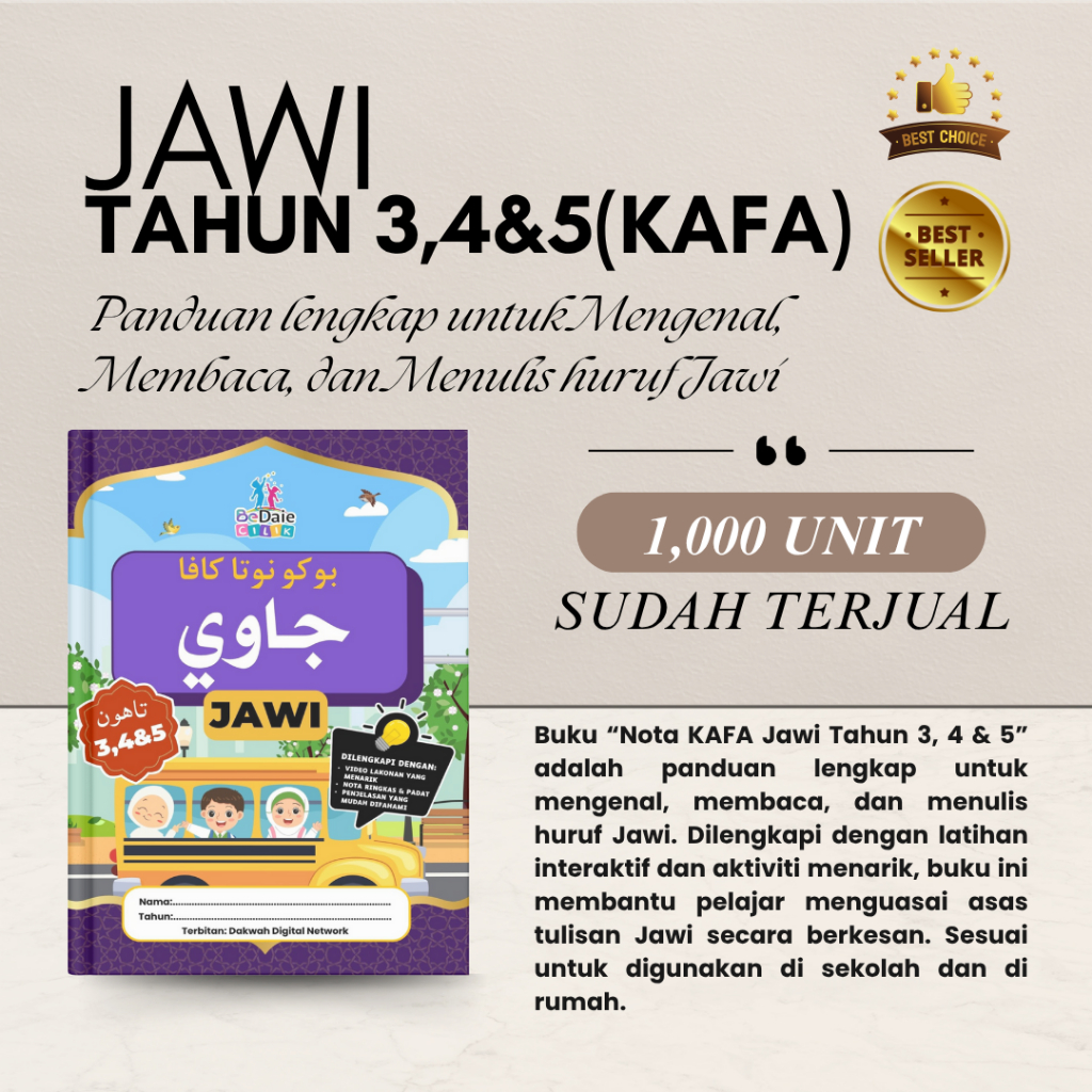 [KitabKu] Buku Nota Jawi Tahun 3, 4 & 5 Kafa - Panduan Lengkap Untuk ...