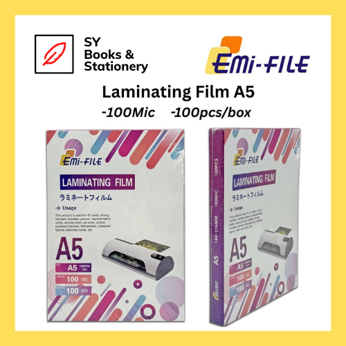 EMI FILE A5 Laminating Film / Laminate Film / Plastik Laminate A4 100 ...