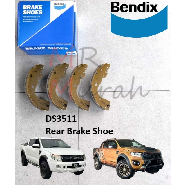 Bendix DS3511B Rear Brake Shoe Ford Ranger T6 T7 T8 (belakang) | Shopee ...