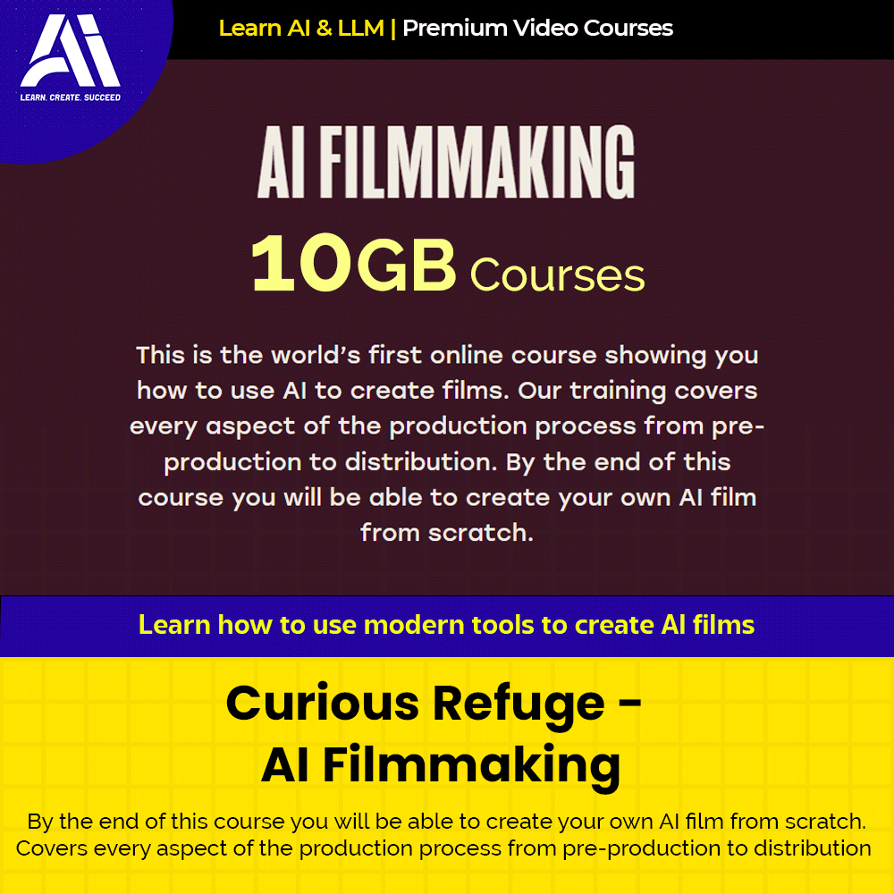 Video Course - Curious Refuge - AI Filmmaking | Ai Make Video | Make ...