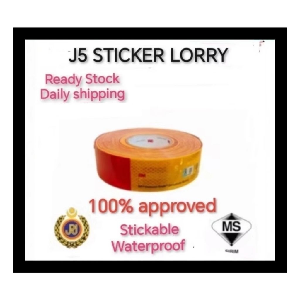 3m side marking reflector sticker 10/30/60/90pcs sticker lorry | Shopee ...