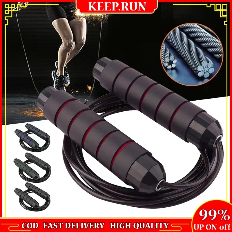 Steel Wire Jump Rope Adjustable Skipping Rope Tangle-free Jump Rope ...