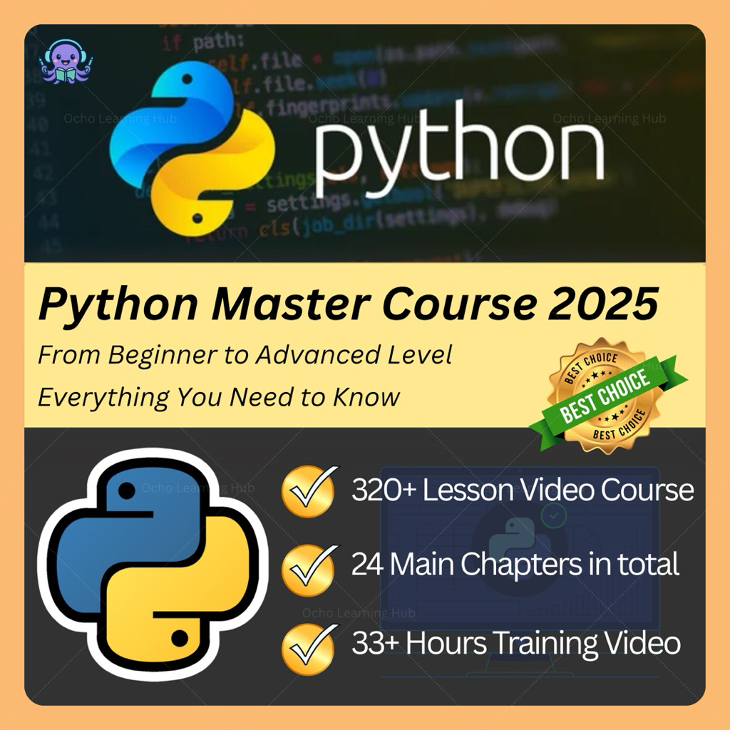[Video Course] Python Programming 2025 Master Course – Beginner to ...