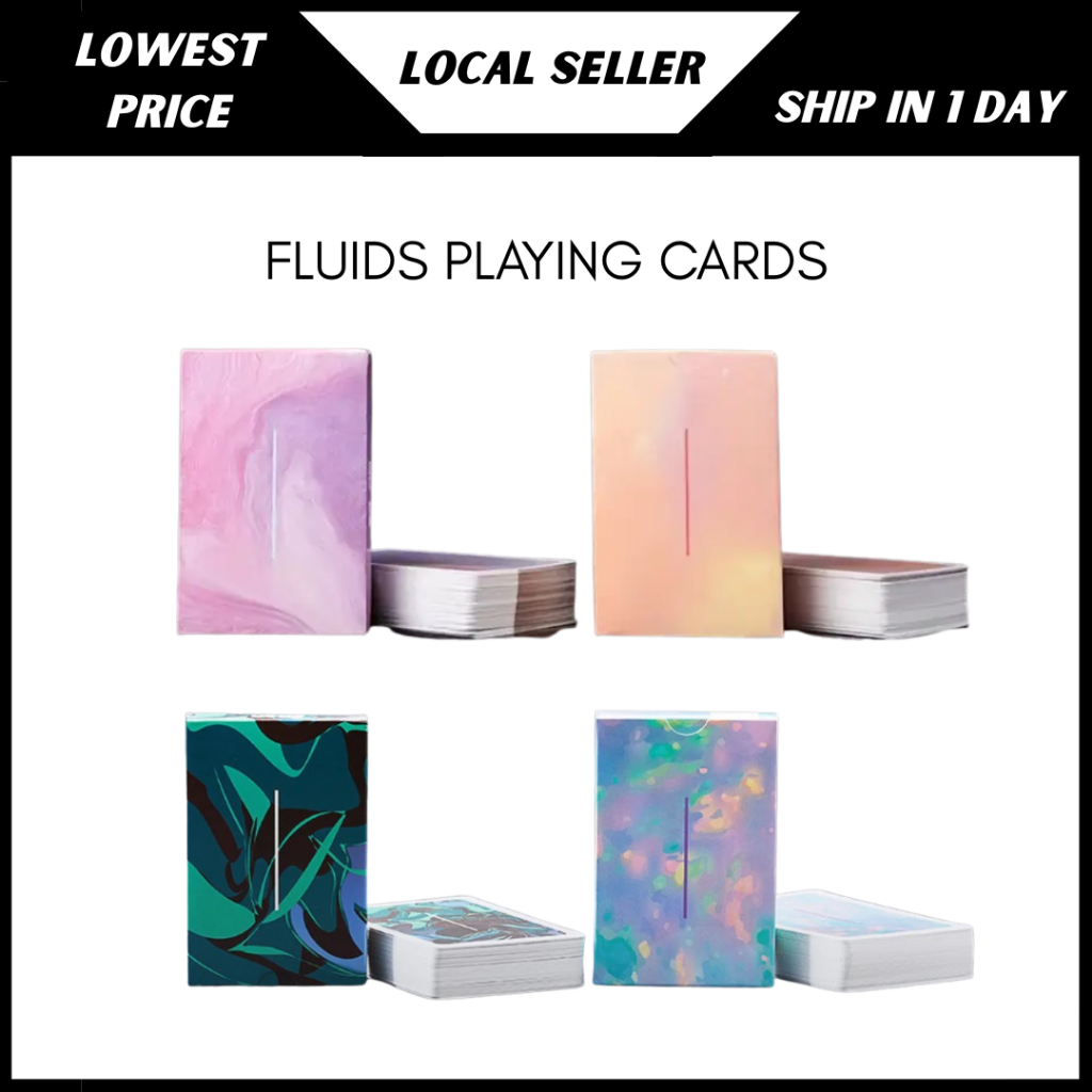 54PCS Fluid Gradient Playing Cards Poker Deck | Colorful Card Series ...