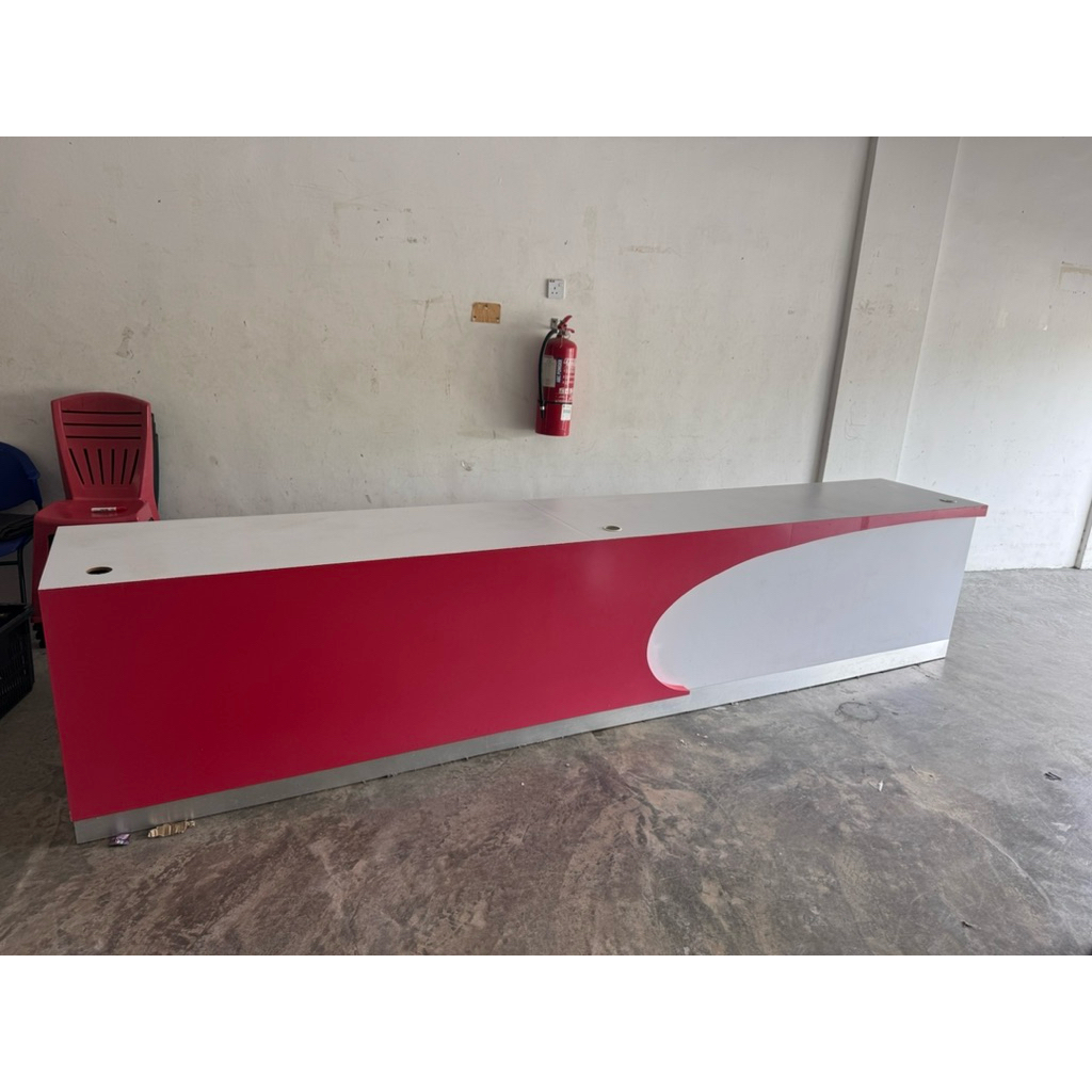Meja kaunter merah putih | Shopee Malaysia