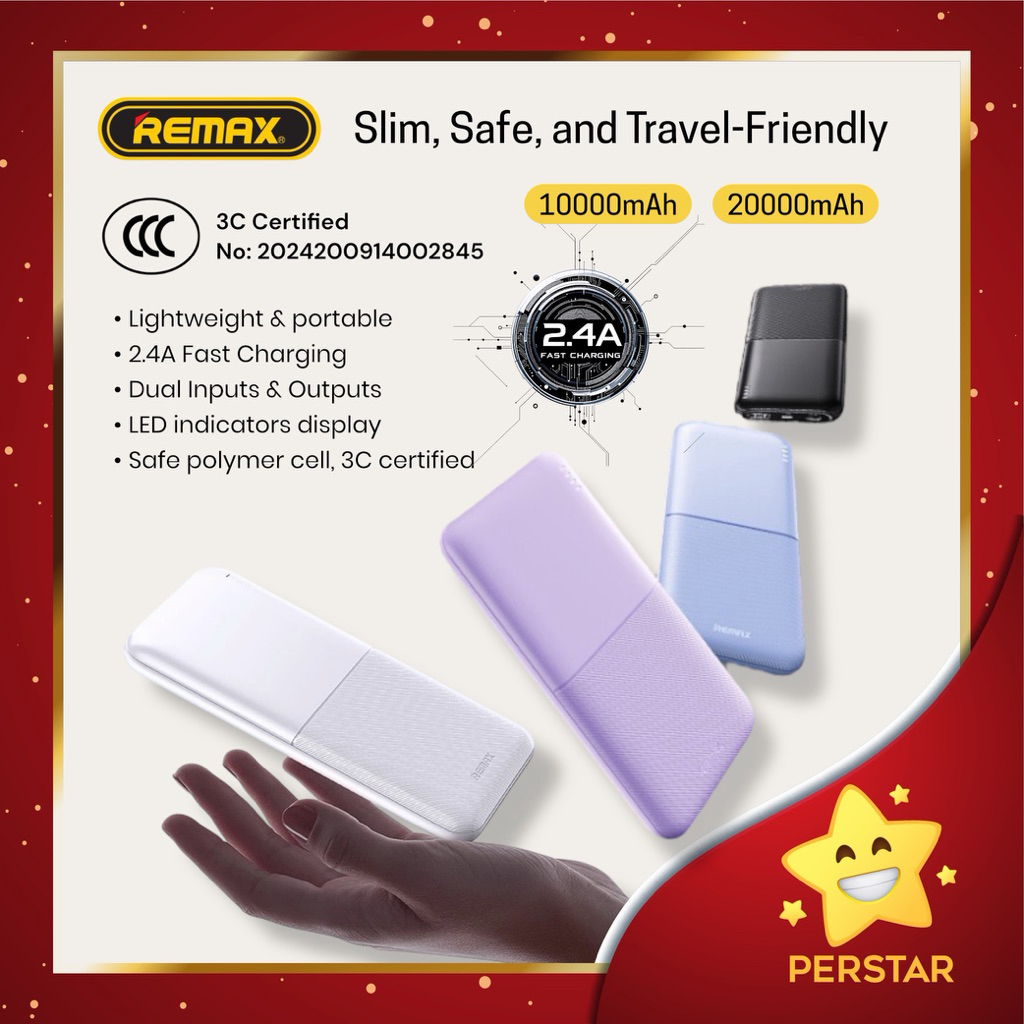 [CCC Certified] REMAX RPP-23 Super Slim and Light Weight 10000mAh & RPP ...