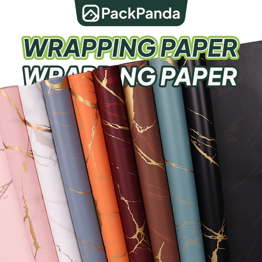 20pcs Marble Gift Wrapping Paper Bouquet Kertas Bunga Pembalut Hadiah ...