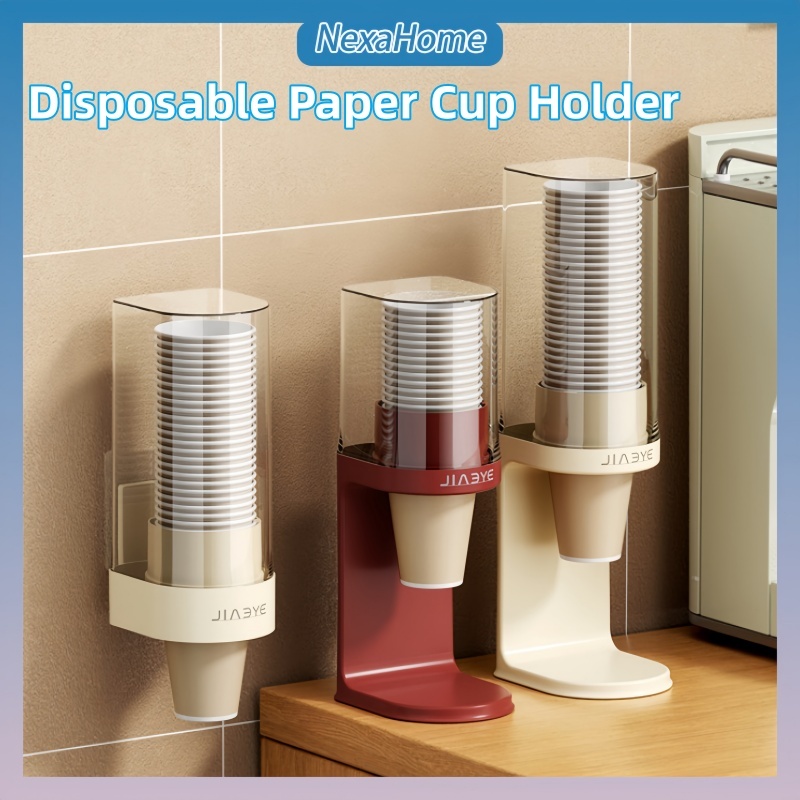Disposable Paper Cup Holder Home Office Cup Dispenser Paper Cup Storage ...