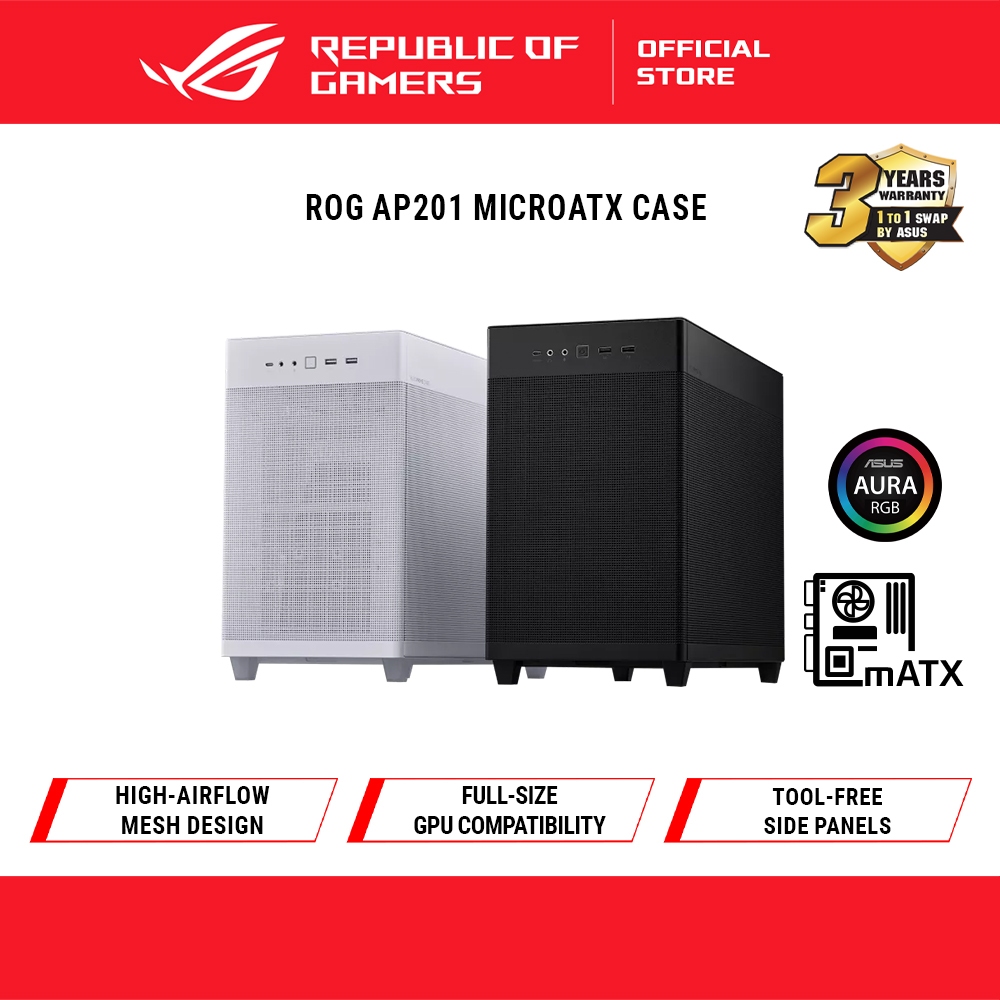ASUS Prime AP201 MicroATX Case (Support Radiator Up to 360 mm and ...