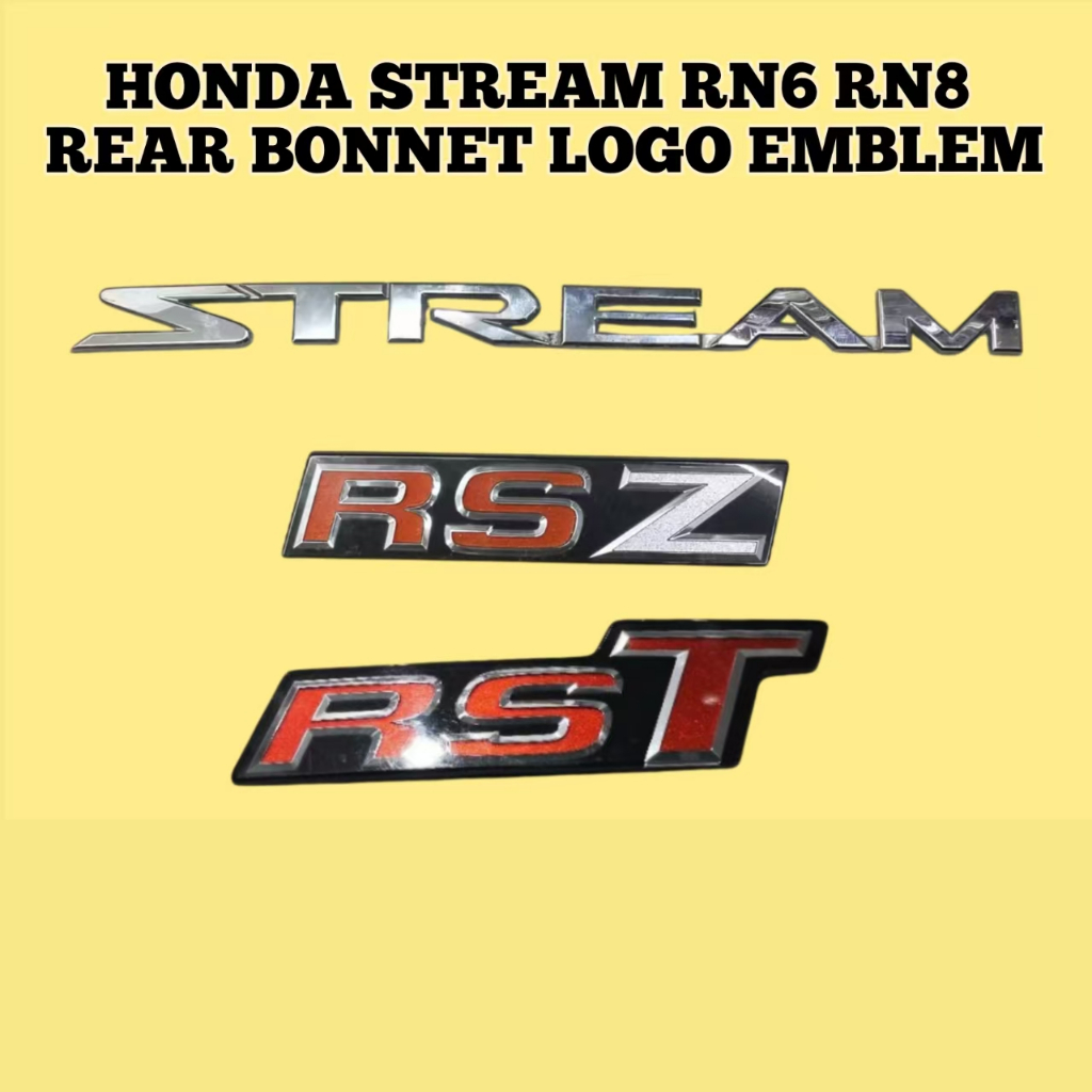 Honda Stream RN6 RN8 Emblem / Logo RSZ / RST Original Used Japan ...
