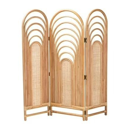 (READY STOCK) Rattan foldable Partition 3 Panel Natural Colour | Shopee ...