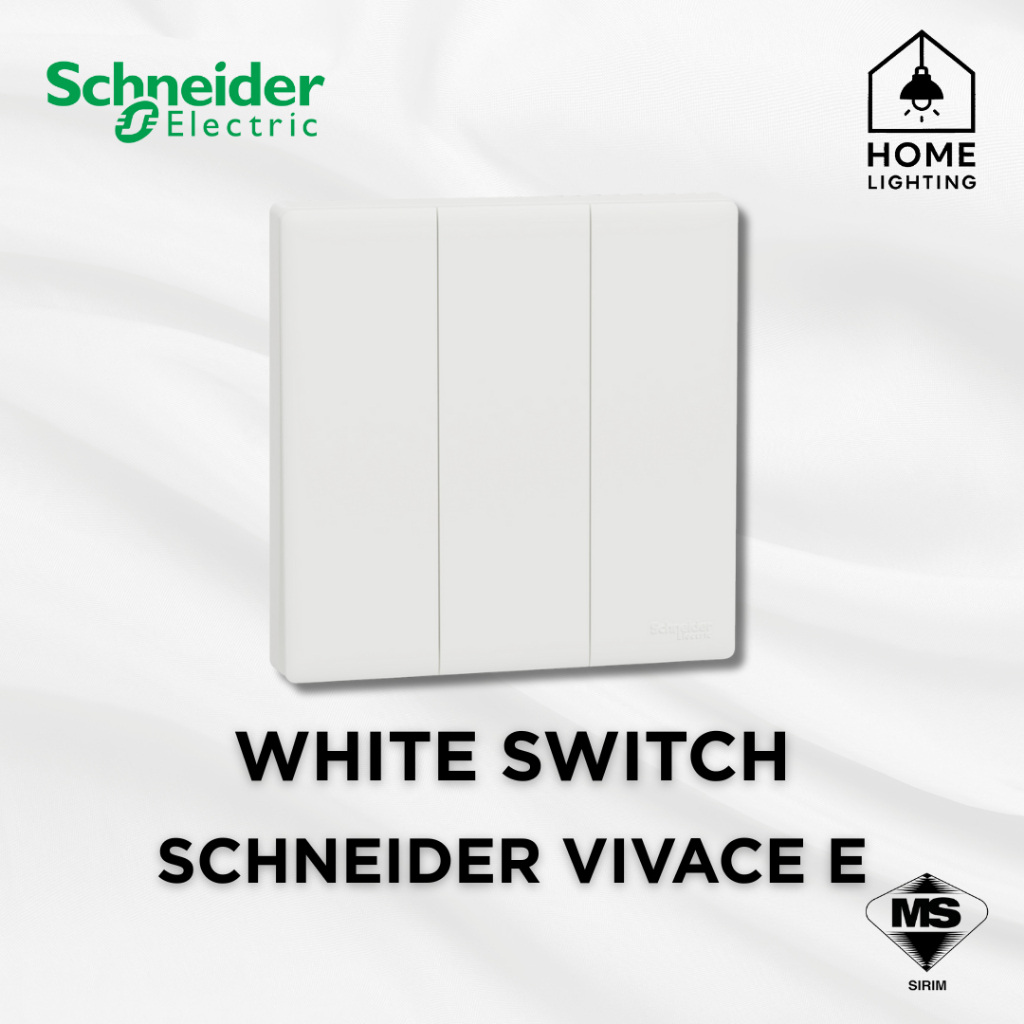 Schneider Switch Vivace E White Heater Aircond Doorbell Press Wall ...