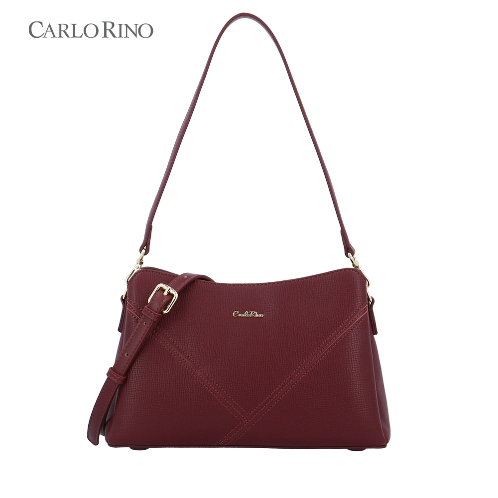 Carlo Rino Nara 2-Way Shoulder Bag - Maroon | Shopee Malaysia