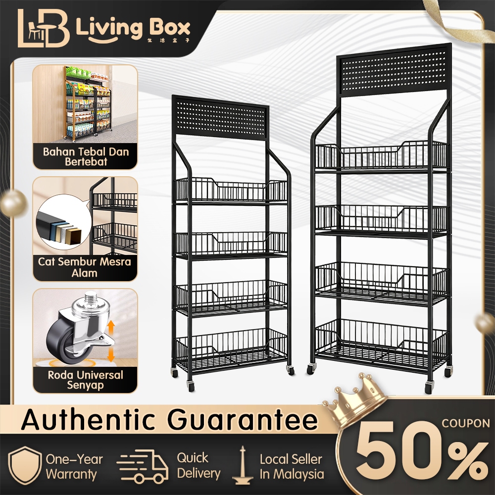 Mobile Snack Storage Rack Store Small Food And Beverage Display Rack ...