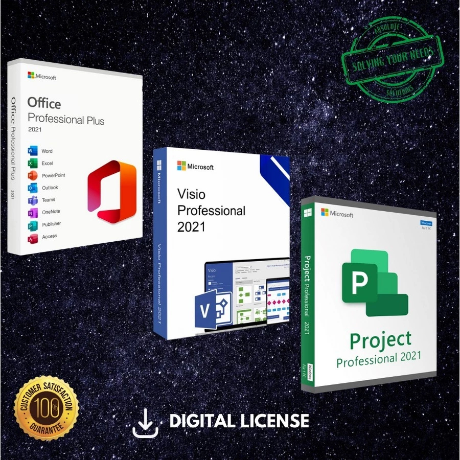 Microsoft Project | Visio 2019, 2021, 2024 ORIGINAL Key | Shopee Malaysia