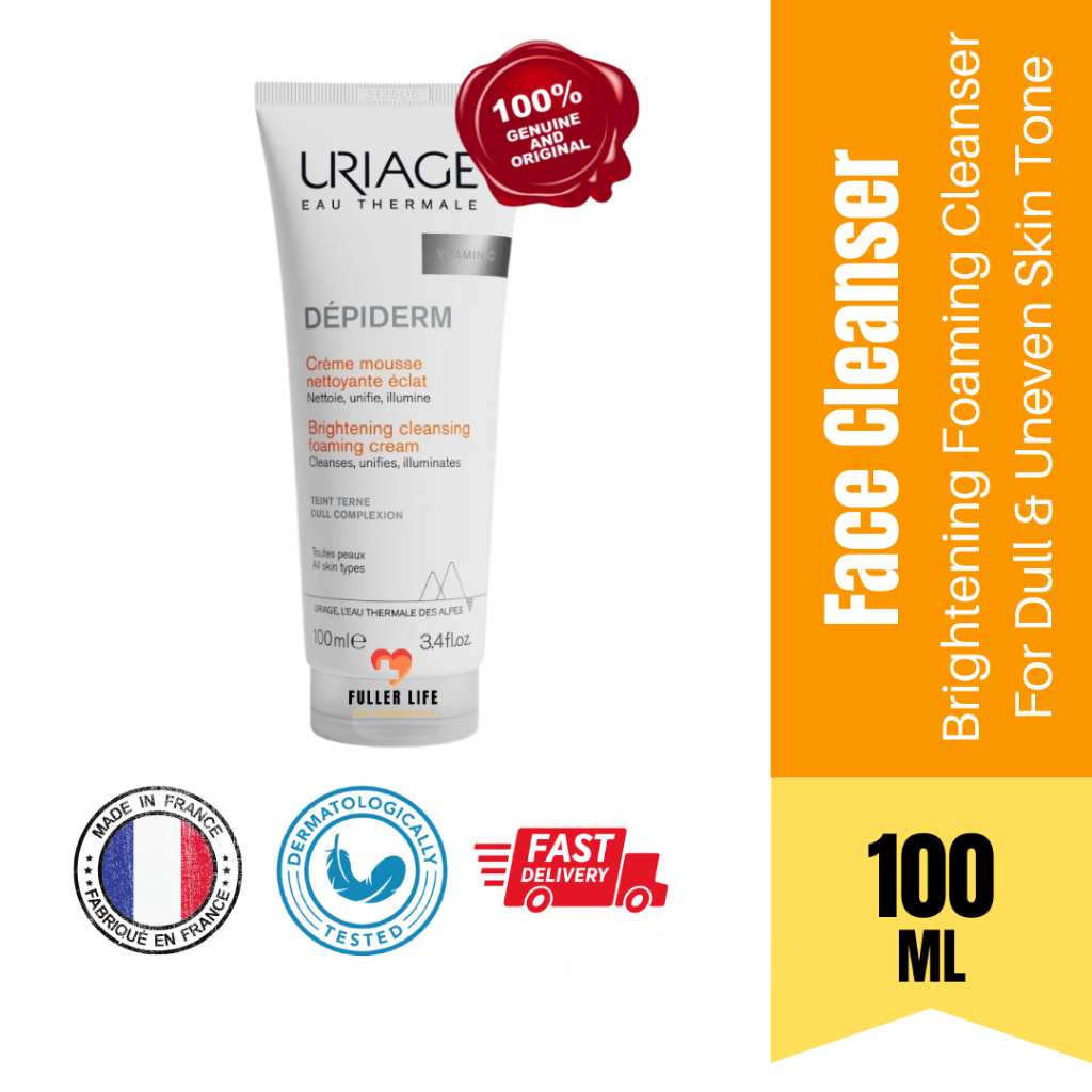 URIAGE Depiderm Brightening Cleansing Foaming Cream (100ml)| Suitable ...