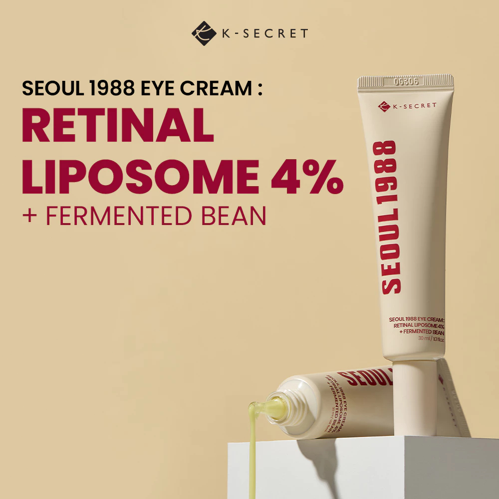 K-Secret Seoul 1988 Eye Cream : Retinal Liposome 4% + Fermented Bean ...