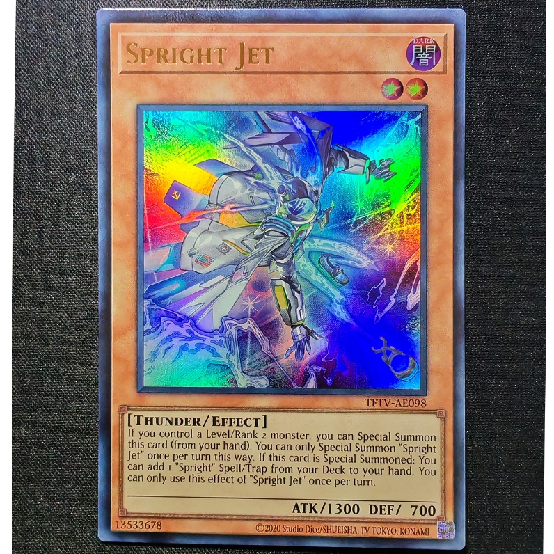 YUGIOH TFTV-AE098 Spright Jet [UR/SER][The Fallen & The Virtuous Asia ...