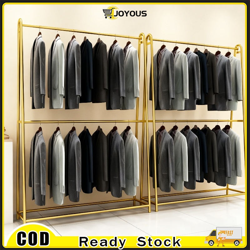 Steel Pipe Clothes Rack Penyangkut Baju Wedding Dress Clothes Shop Rak ...