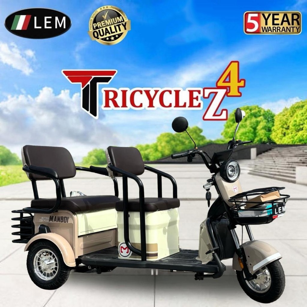 ★LEM★ SIAP PASANG TRICYCLE 4SEATER BASIKAL ELEKTRIK 3 RODA Z4 | Z6| Z9 ...