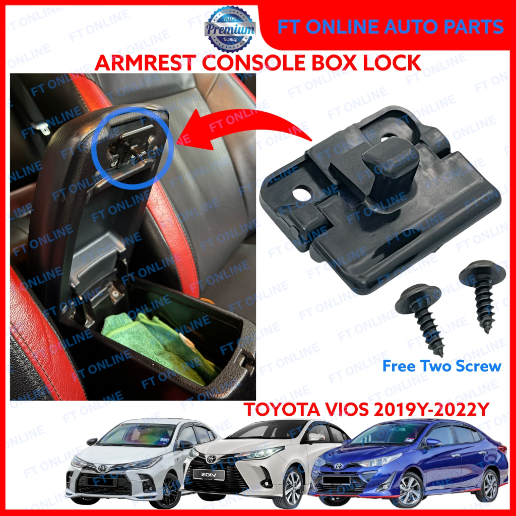 TOYOTA VIOS 2019-2022 NSP151 ARMREST CONSOLE BOX LOCK CENTER ...