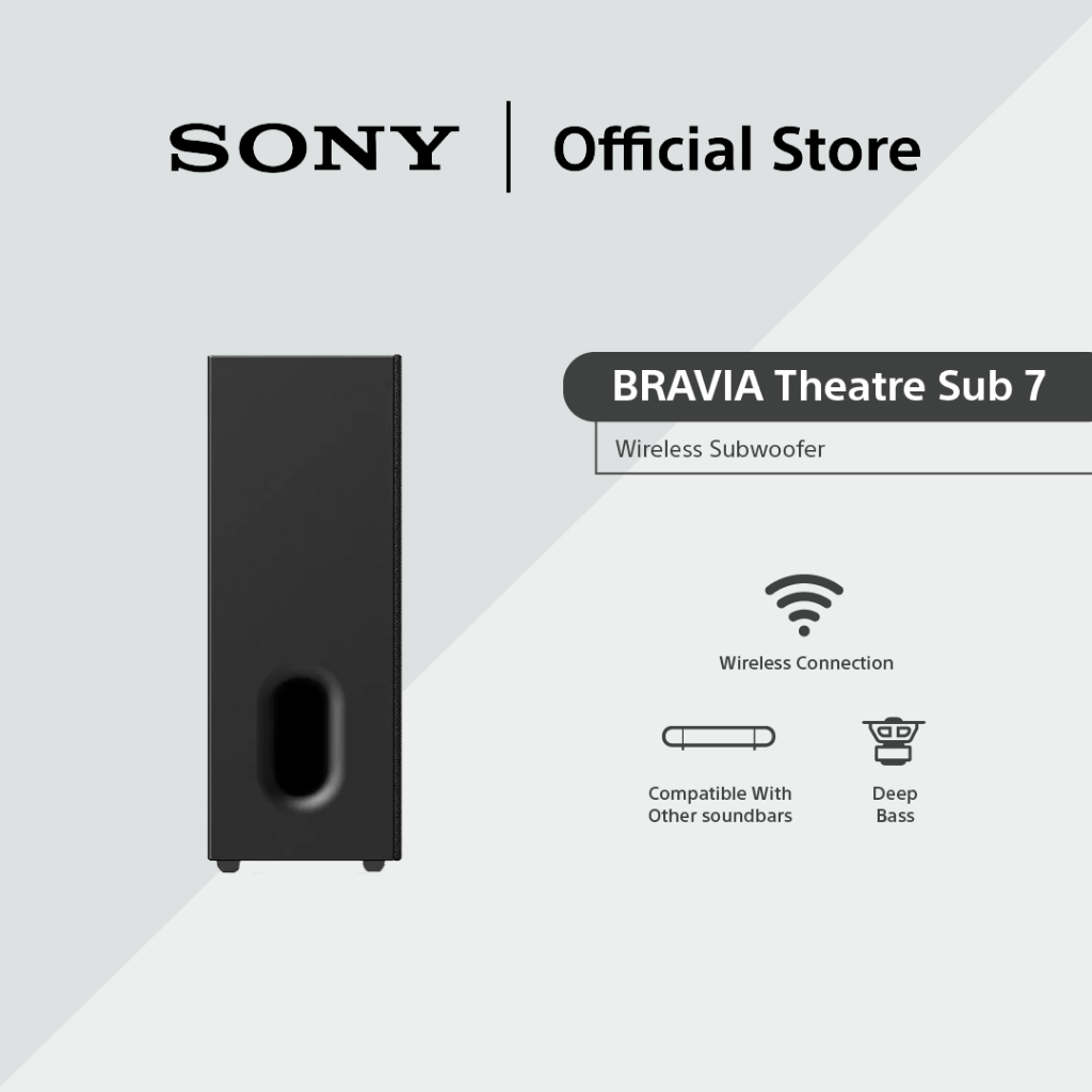 Sony BRAVIA Theatre Sub 7 | 100W Additional Wireless Subwoofer | SA-SW7 ...