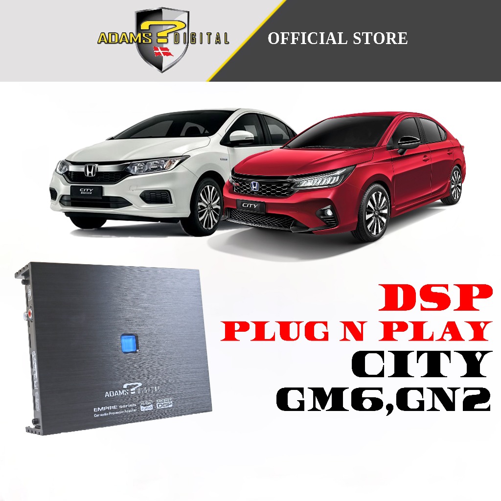 Adams Digital DSP City GM6,GN2 Honda Plug n Play PNP 4 Hi Input 8 ...
