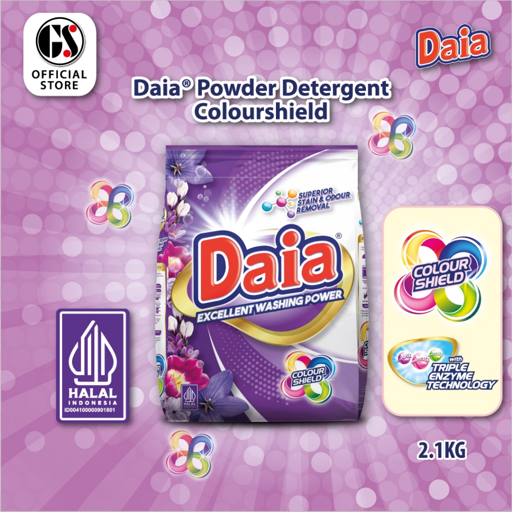 DAIA Powder Detergent Colour Shield 2.1kg | Shopee Malaysia