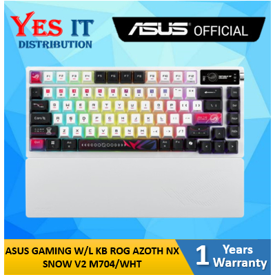 ASUS GAMING W/L KB ROG AZOTH NX SNOW V2 M704/WHT | Shopee Malaysia
