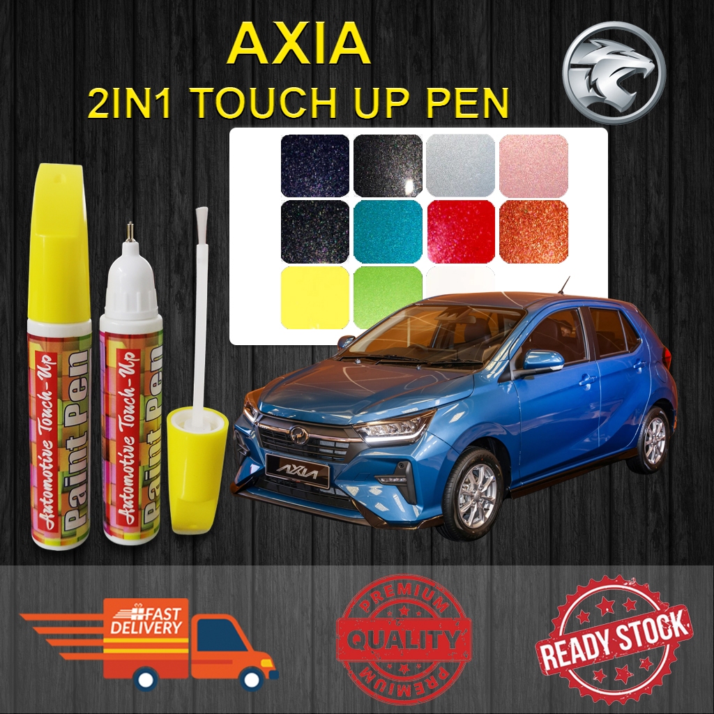 PERODUA AXIA 】Car Touch Up Pen All Color Touch Up Paint Body Scratch ...