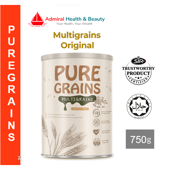 PureGrains Multigrains Original 750g with Inulin | DHA | 18 Grains ...