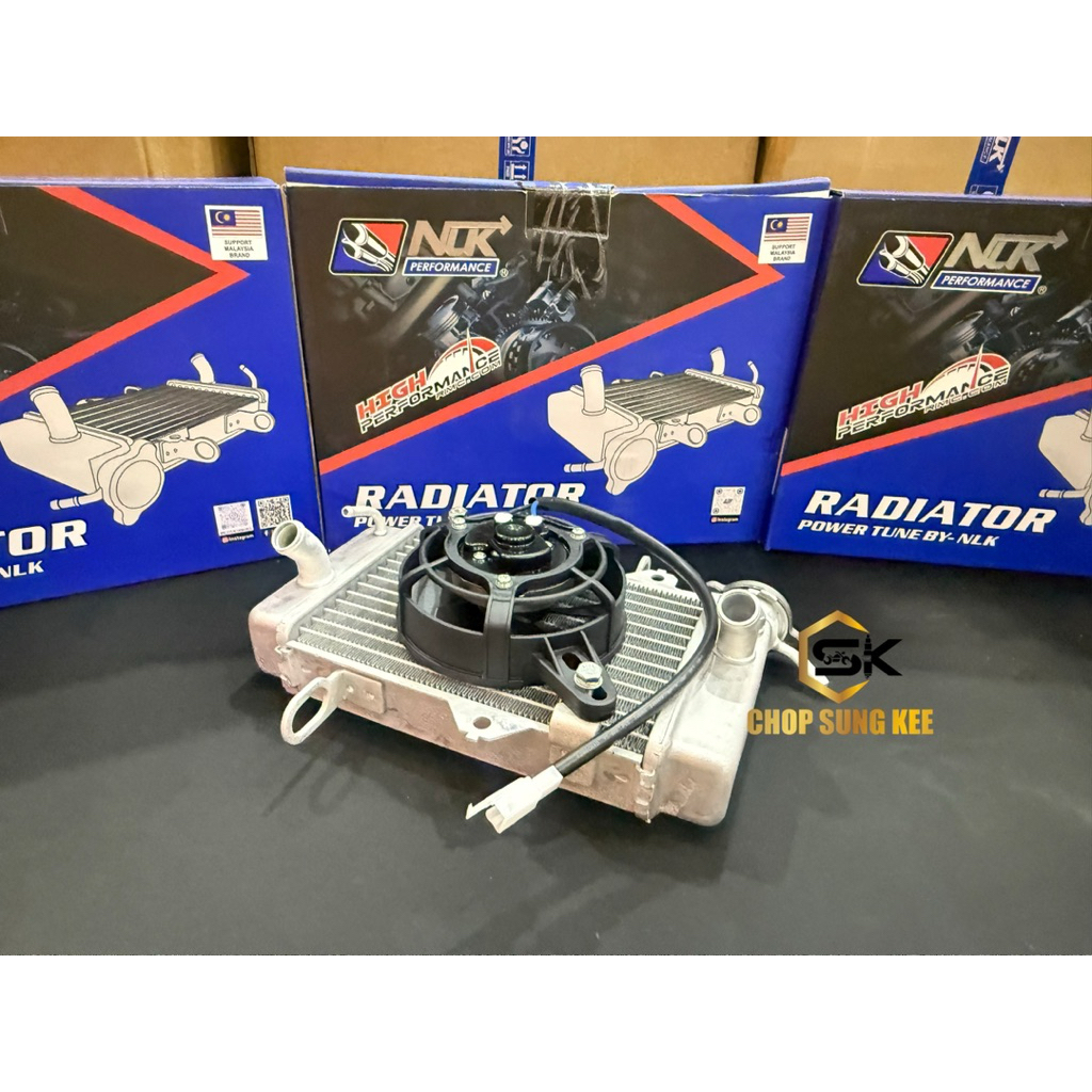 NLK PERFORMANCE RACING RADIATOR WITH FAN KIPAS BESAR PNP Y15 LC-135 RS ...