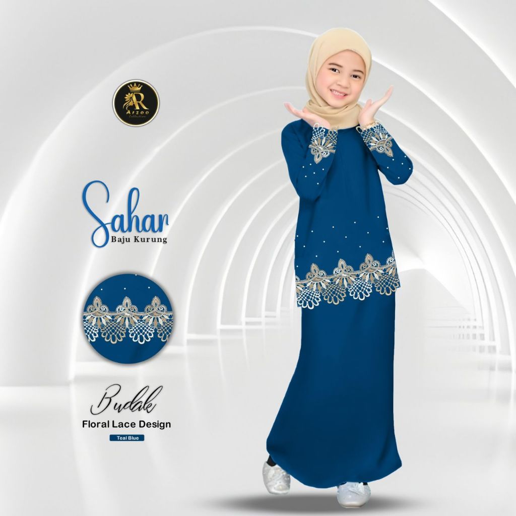 Baju Kurung Budak Sahar High Quality sulam with batu Beautiful New ...