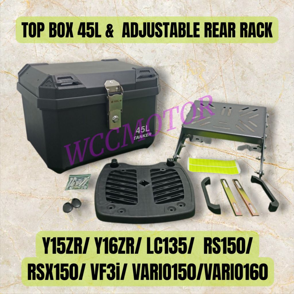 Box & Rack Y15ZR / Y16ZR / LC135 / RS150 / RSX150 / VARIO150 / VARIO160 ...