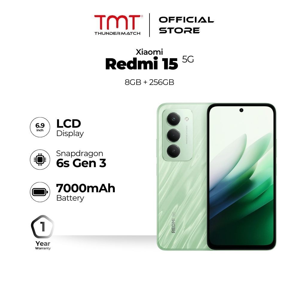 Xiaomi Redmi 15 5G Smartphone (8GB RAM + 256GB ROM)