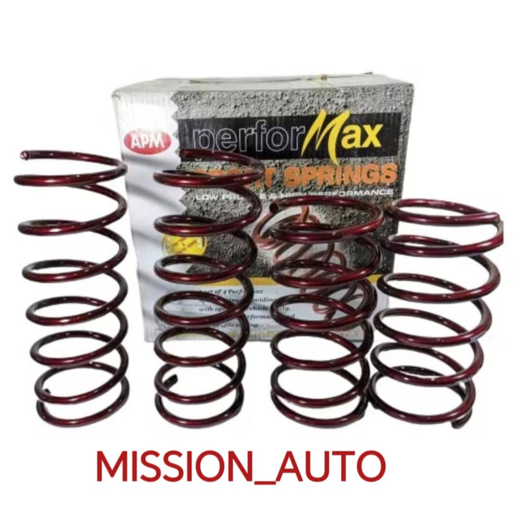 APM Performax Sport Spring Set (4pc) PERODUA Myvi 2005-2017 PCS3388 ...