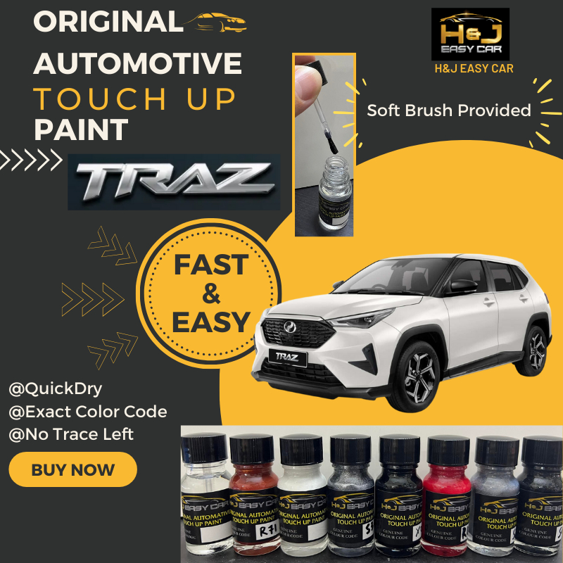 PERODUA TRAZ Automotive Original COLOR CODE Touch Up Paint 10ML ...