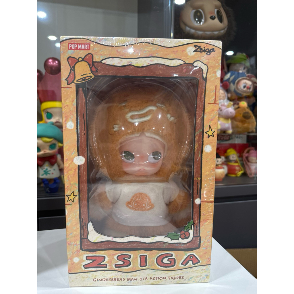 Original Popmart Zsiga Gingerbread Man 1/8 Action Figure 姜饼人1/8