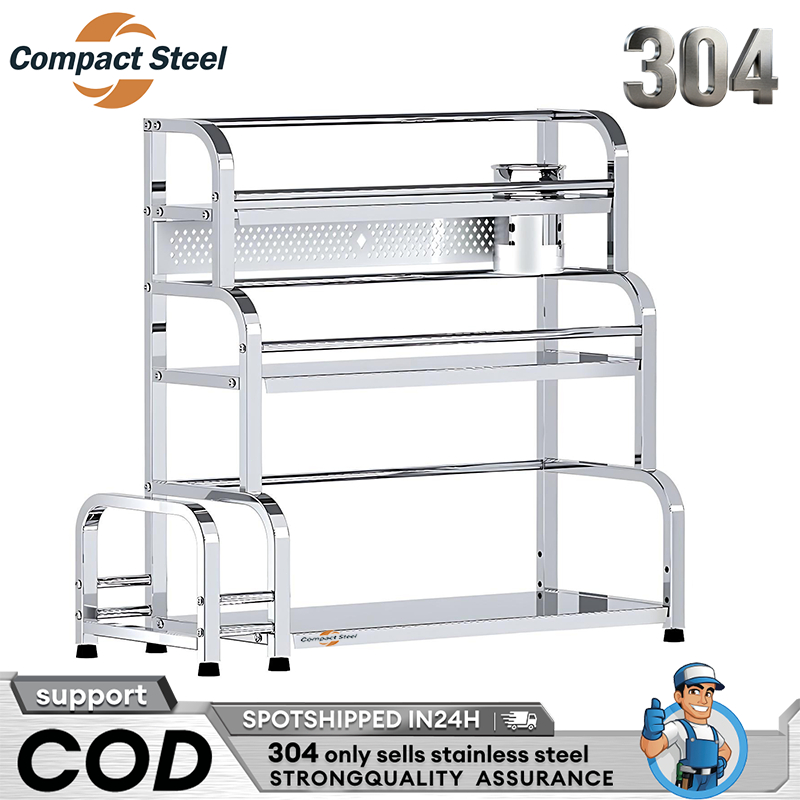 CompactSteel CO.SUS 304 Kitchen Storage Rack Spice Rack Rempah Rak ...