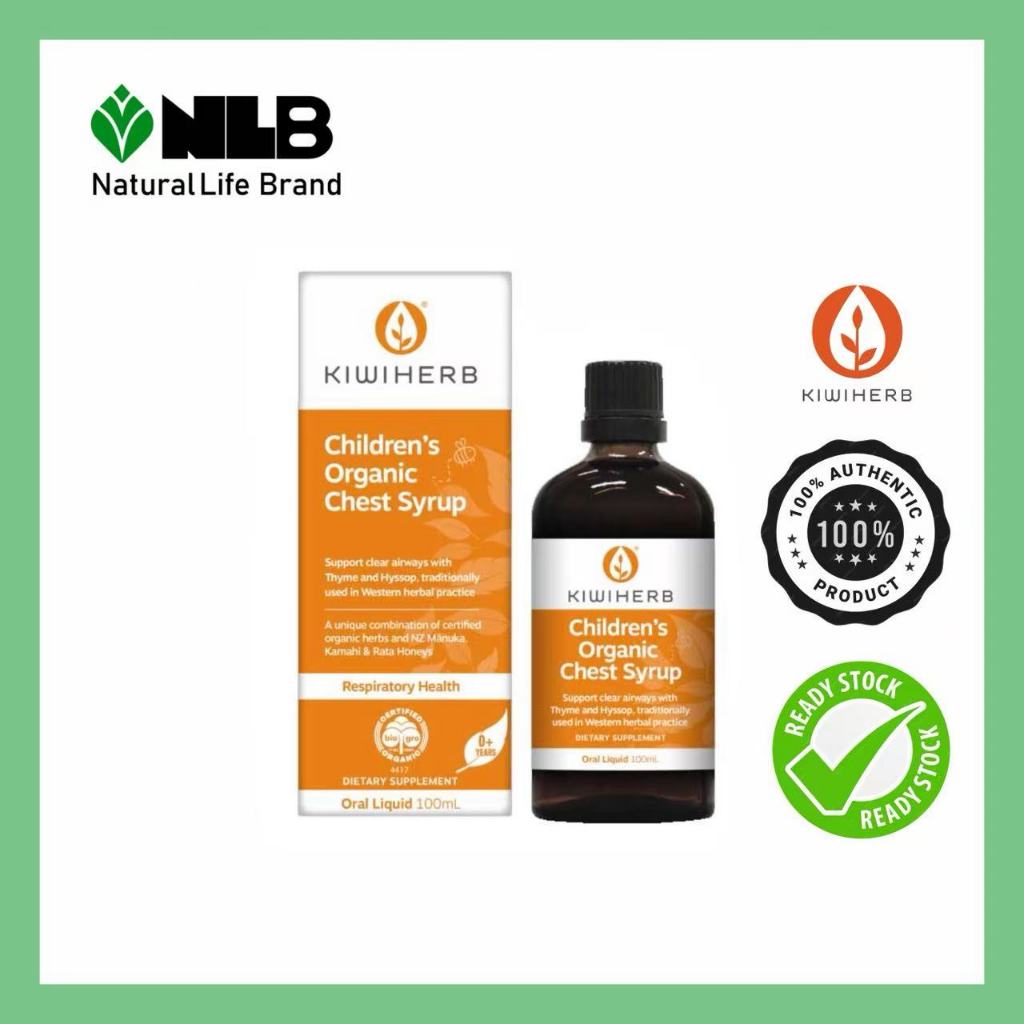 KiwiHerb Children's Organic Chest Syrup (100ml) | Shopee Malaysia