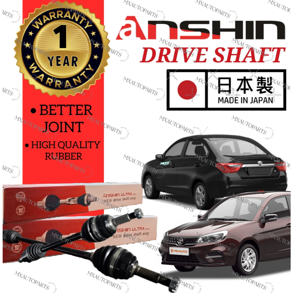 (1 YEAR WARRANTY) ANSHIN ULTRA HEAVY DUTY JAPAN DRIVE SHAFT PROTON SAGA ...