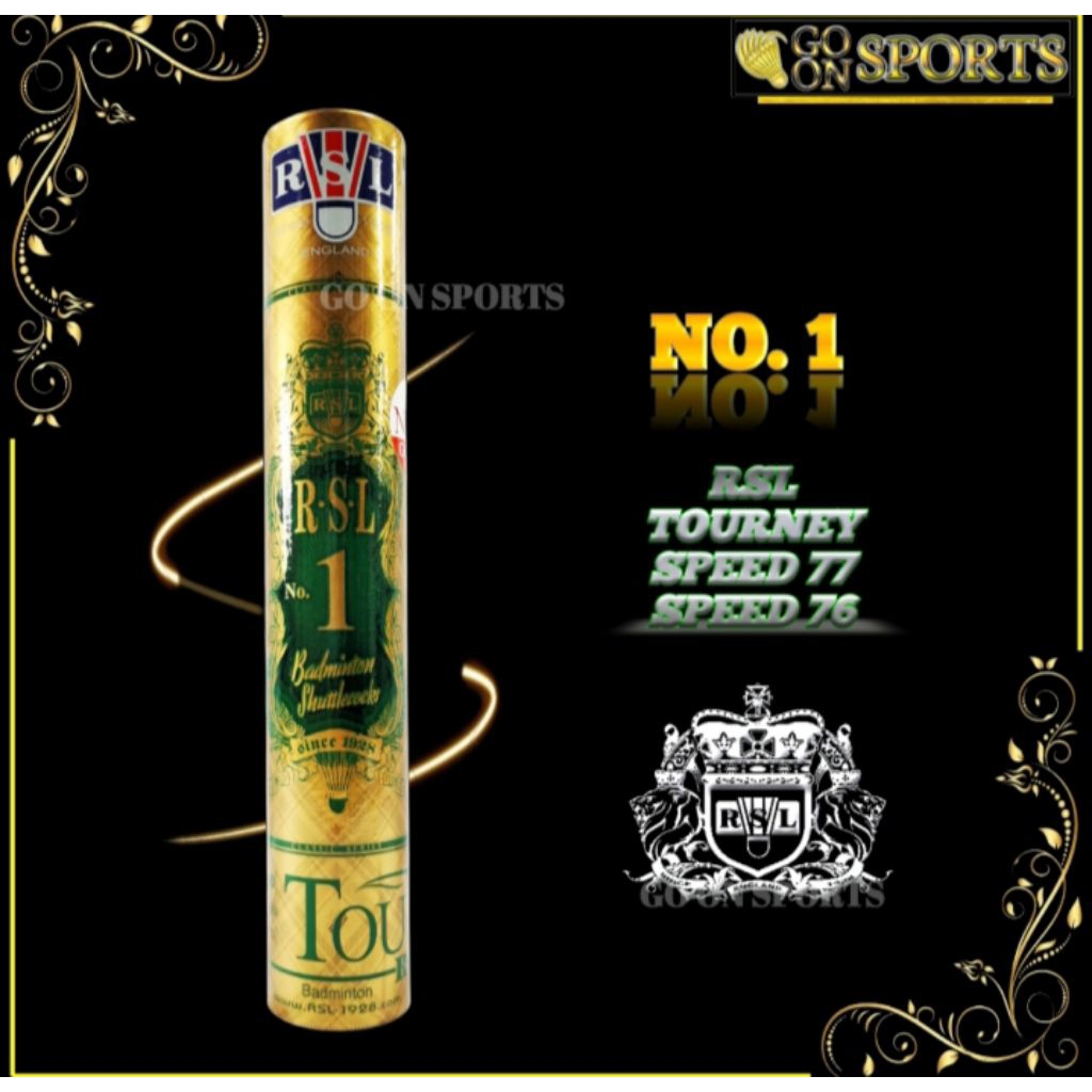 RSL SHUTTLECOCK GOLD NO:1 ( Bubble Wrapping ) 1 TUBE | Shopee Malaysia