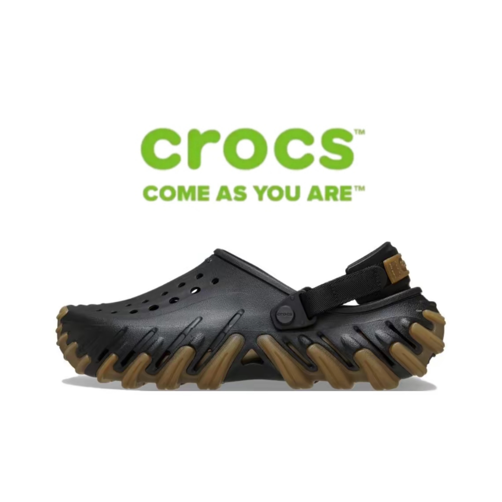 【Original Crocs】Crocs Echo Clog For Men And Women black sandals ...