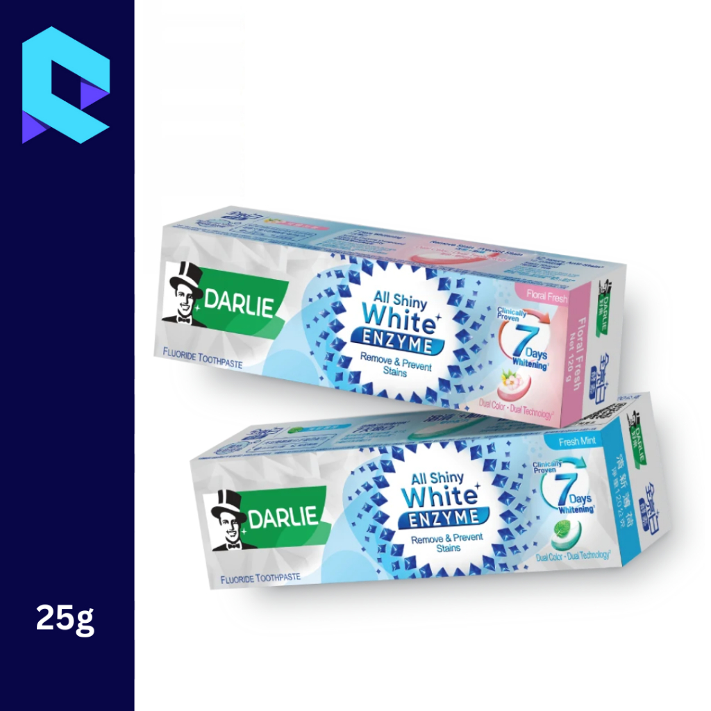 Darlie All Shiny White Supreme Enzyme Toothpaste 25G FRESH MINT [EXP ...