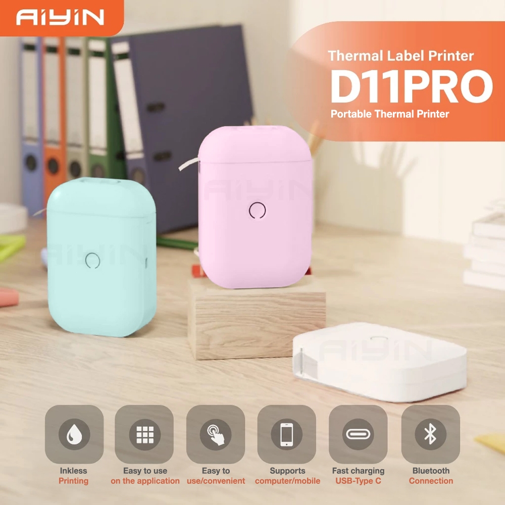 Label Printer Portable Sticker Printer Name Tag Printer Label Maker ...