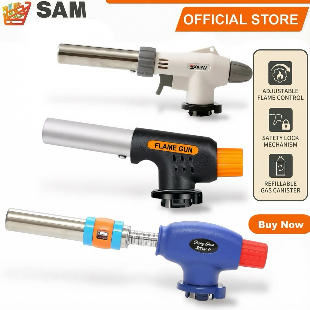 Flame Gun gas gun gas torch gun Camping gas torch burner blow torch ...