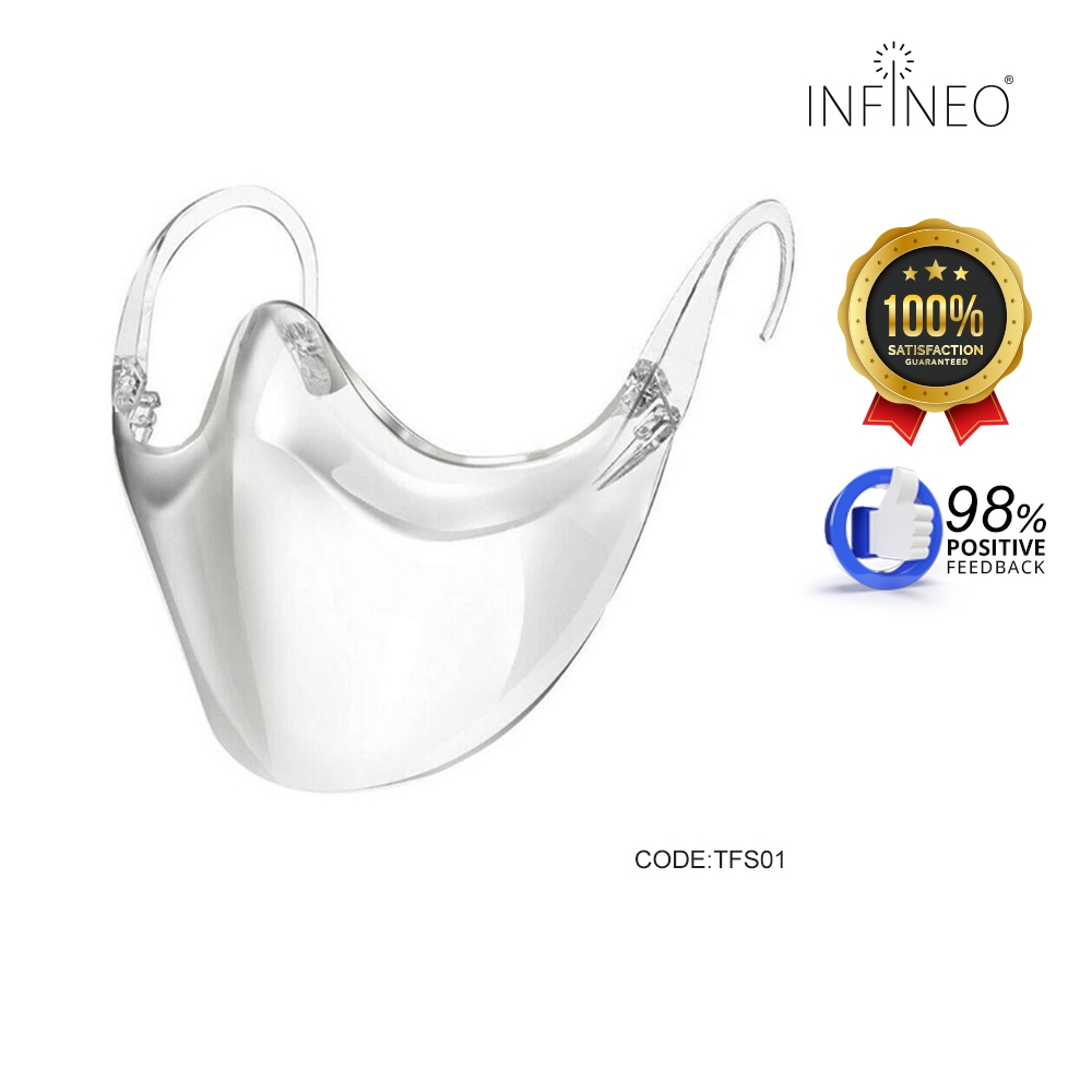 Transparent Protective Face Mask Anti-fog Reusable Face Shield ...