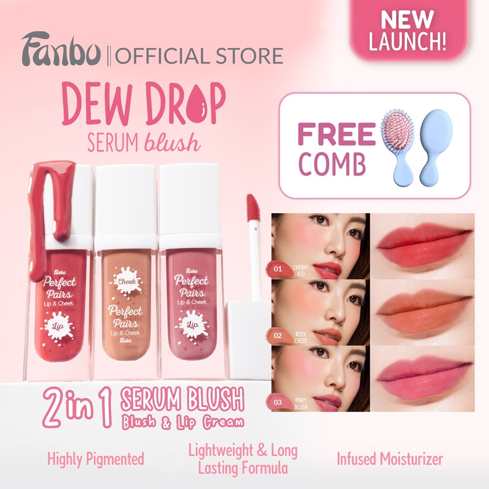 FREE GIFT! - Fanbo Dew Drop Serum Blush - Lip & Cheek Tint 2in1 - Viral ...